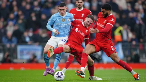 Liverpool em partida contra o Manchester CIty