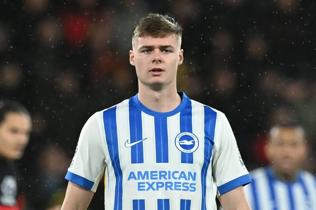 Arteta tinha avaliado Evan Ferguson, mas o jogador só marcou um gol até aqui e é avaliado em 100 milhões de libras pelo Brighton. Foto: IMAGO /&nbsp;Pro Sports Images
