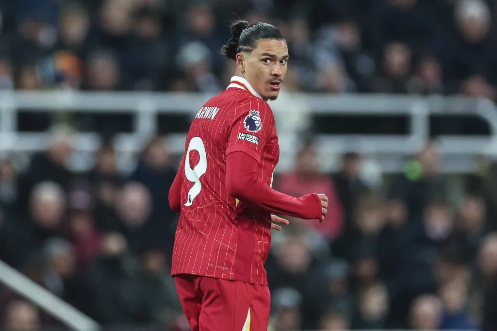 Darwin é criticado na Inglaterra pela torcida do Liverpool. Foto: Imago