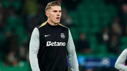 Viktor Gyökeres antes de partida do Sporting