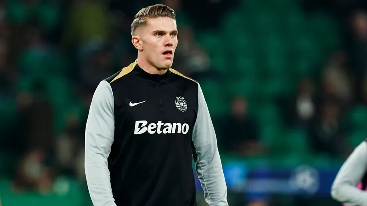 Viktor Gyökeres antes de partida do Sporting