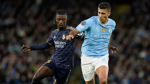 Rodri e Camavinga durante partida