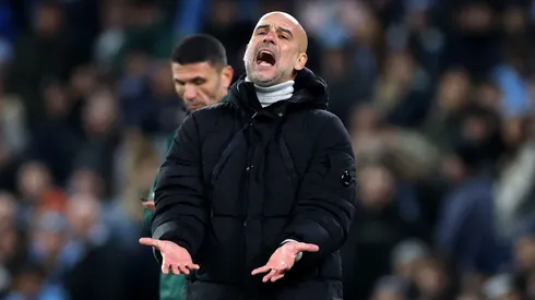 Pep Guardiola revoltado na Premier League com resultado do City.
