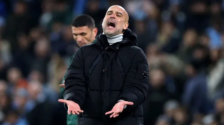 Pep Guardiola revoltado na Premier League com resultado do City.