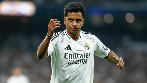 Rodrygo em partida pelo Real Madrid