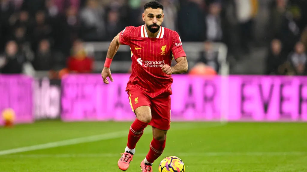 Mohamed Salah em partida pelo Liverpool (Foto: IMAGO / Sports Press Photo)