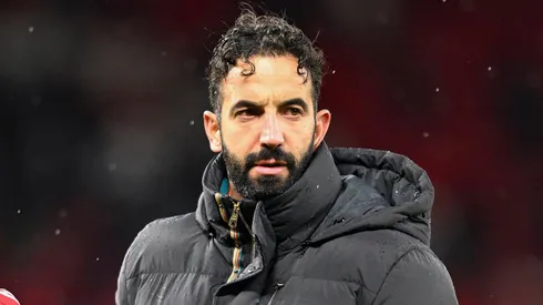 Ruben Amorim em jogo do Manchester United