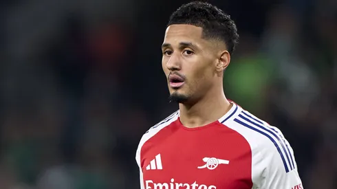 Saliba, do Arsenal, é alvo do Real Madrid e PSG.
