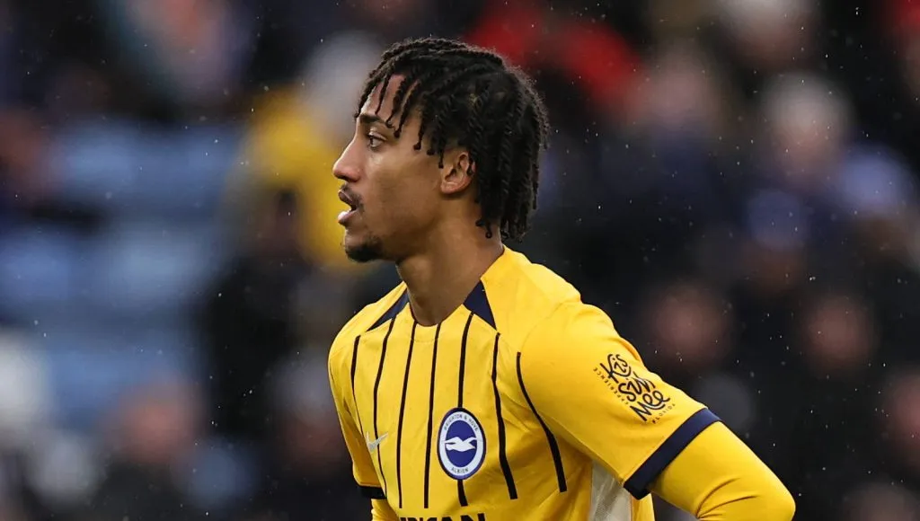 João Pedro durante o jogo entre Brighton v Leicester pela Premier League (IMAGO / Sports Press Photo)