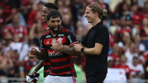 Gabigol encerra sua trajetória no Flamengo destacando o impacto de Filipe Luís como técnico e sugerindo seu potencial para a seleção brasileira. (Foto: Wagner Meier/Getty Images)