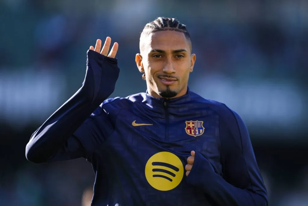 Raphinha está feliz no Barcelona. Foto: Imago