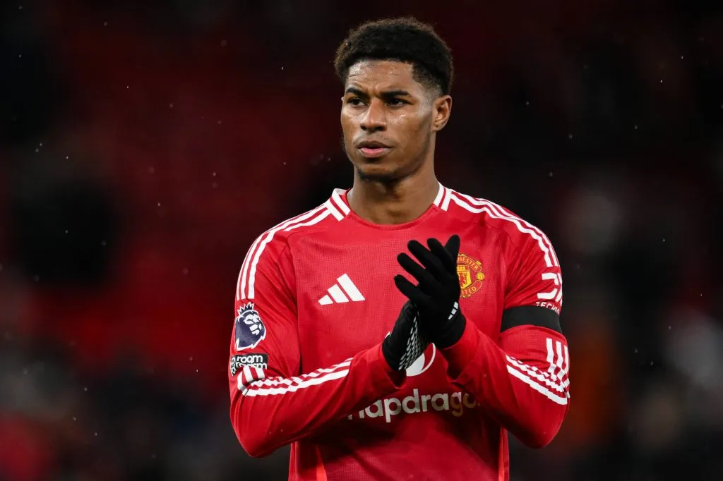 Marcus Rashford, do Manchester United, é alvo do Atlético de Madrid. Photo by Craig Thomas/News Images 