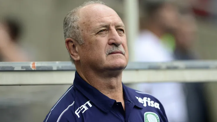 Felipão ainda como técnico do Palmeiras, em 2019.