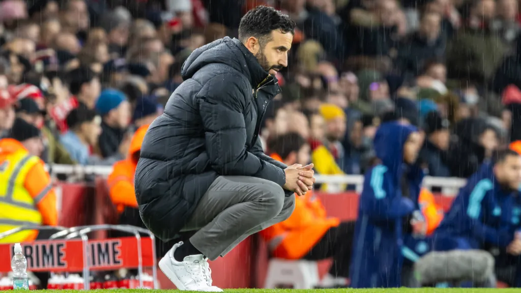 Ruben Amorim em partida contra o Arsenal (Foto: IMAGO / Colorsport)