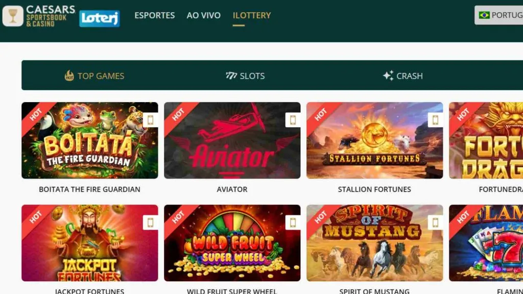 Casa conta com os principais jogos de casino do mercado (Crédito: reprodução)