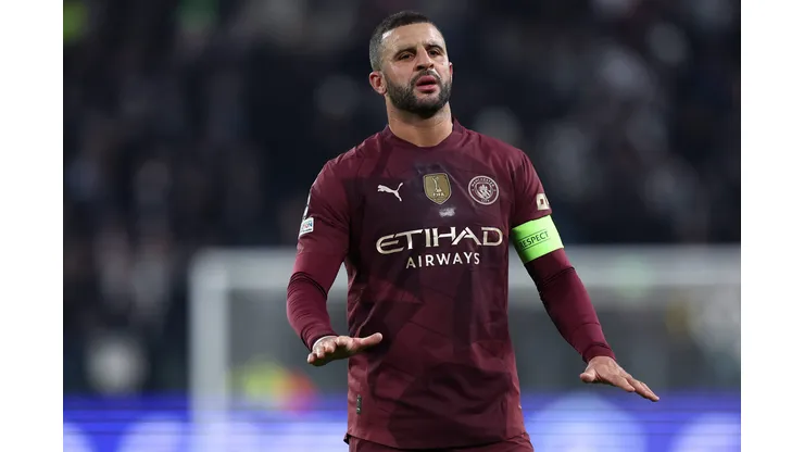 Kyle Walker, zagueiro do City em campo na Liga dos Campeões - Foto: Imago