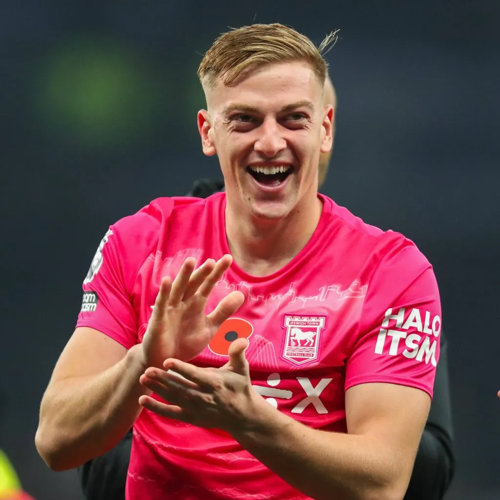 Liam Delap, do Ipswich, é alvo do Chelsea. Foto: IMAGO /&nbsp;News Images