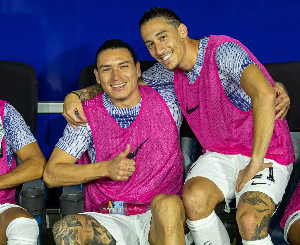 Darwin Núñez e Tsimikas são alvos do Atlético de Madrid. O primeiro pode não permanecer para a próxima temporada, segundo portal. Foto: IMAGO /&nbsp;Propaganda Photo