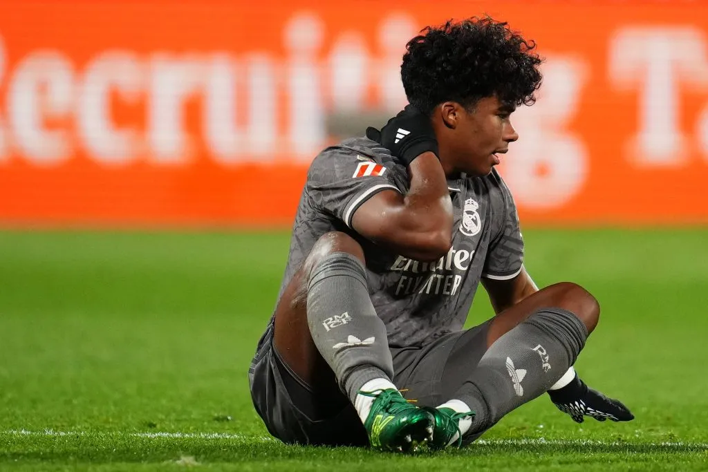 Endrick em Girona x Real Madrid, pela La Liga. Foto: IMAGO / Pressinphoto.