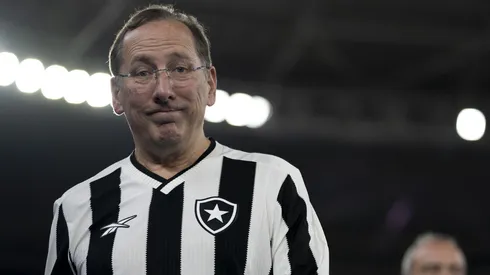 John Textor dono da SAF do Botafogo antes da partida contra o Vitoria no estádio Engenhão