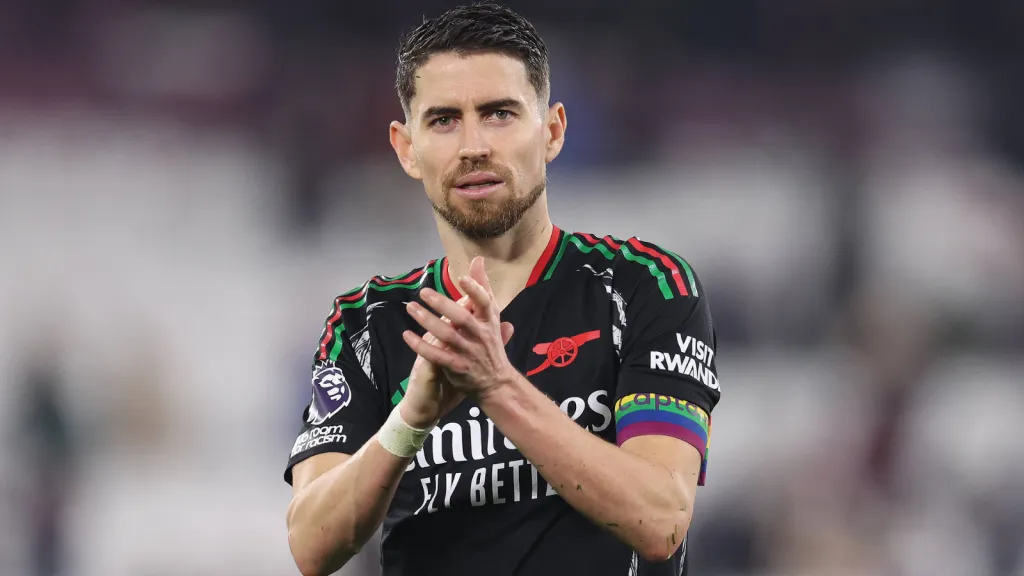 Jorginho em partida do Arsenal (Foto: IMAGO / Sportimage)
