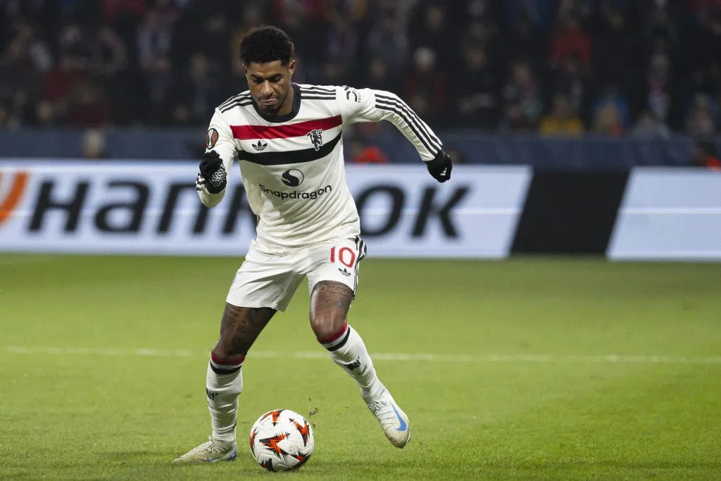 Marcus Rashford em ação pelo Manchester United