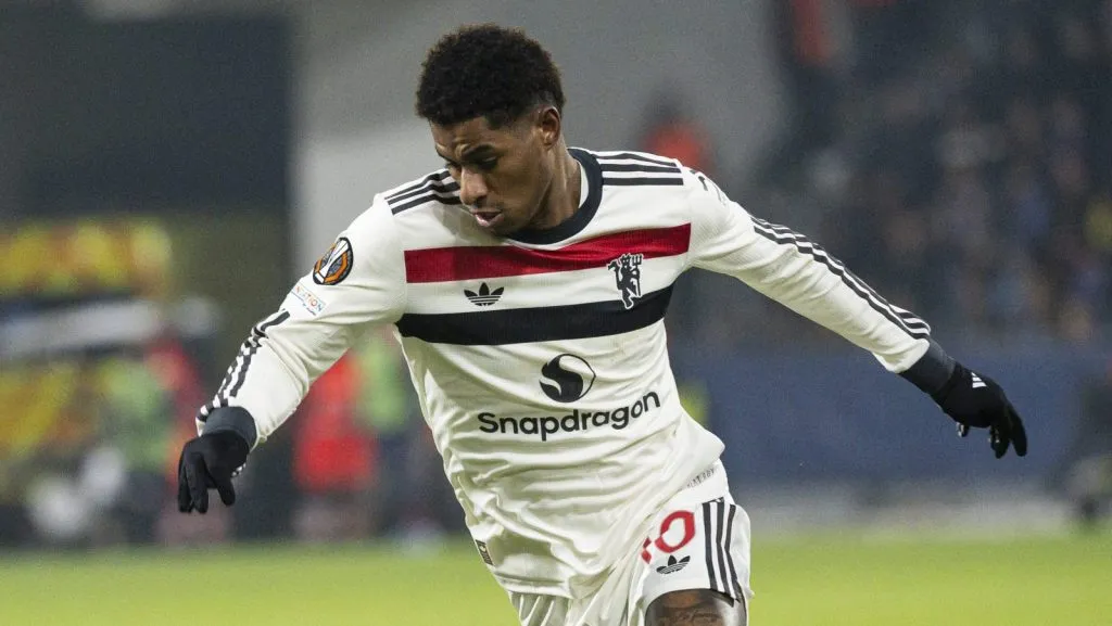 Rashford em campo pelo Manchester United contra o Viktoria Pilzen (IMAGO / CTK Photo)