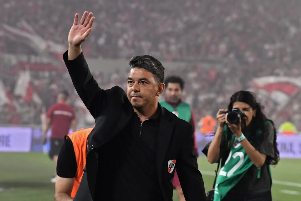 Marcelo Gallardo no duelo diante do San Lorenzo (Photo by Federico Peretti/Getty Images)