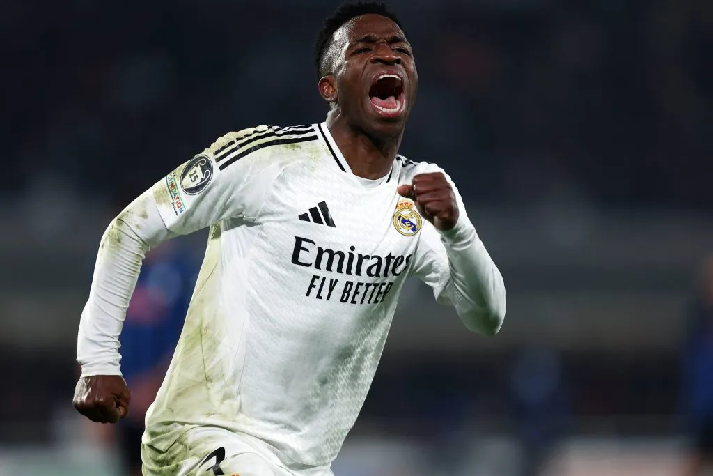 O atacante brasileiro Vini Jr, do Real Madrid, foi eleito o melhor jogador do mundo pela FIFA The Best. Foto: IMAGO /&nbsp;Marco Canoniero