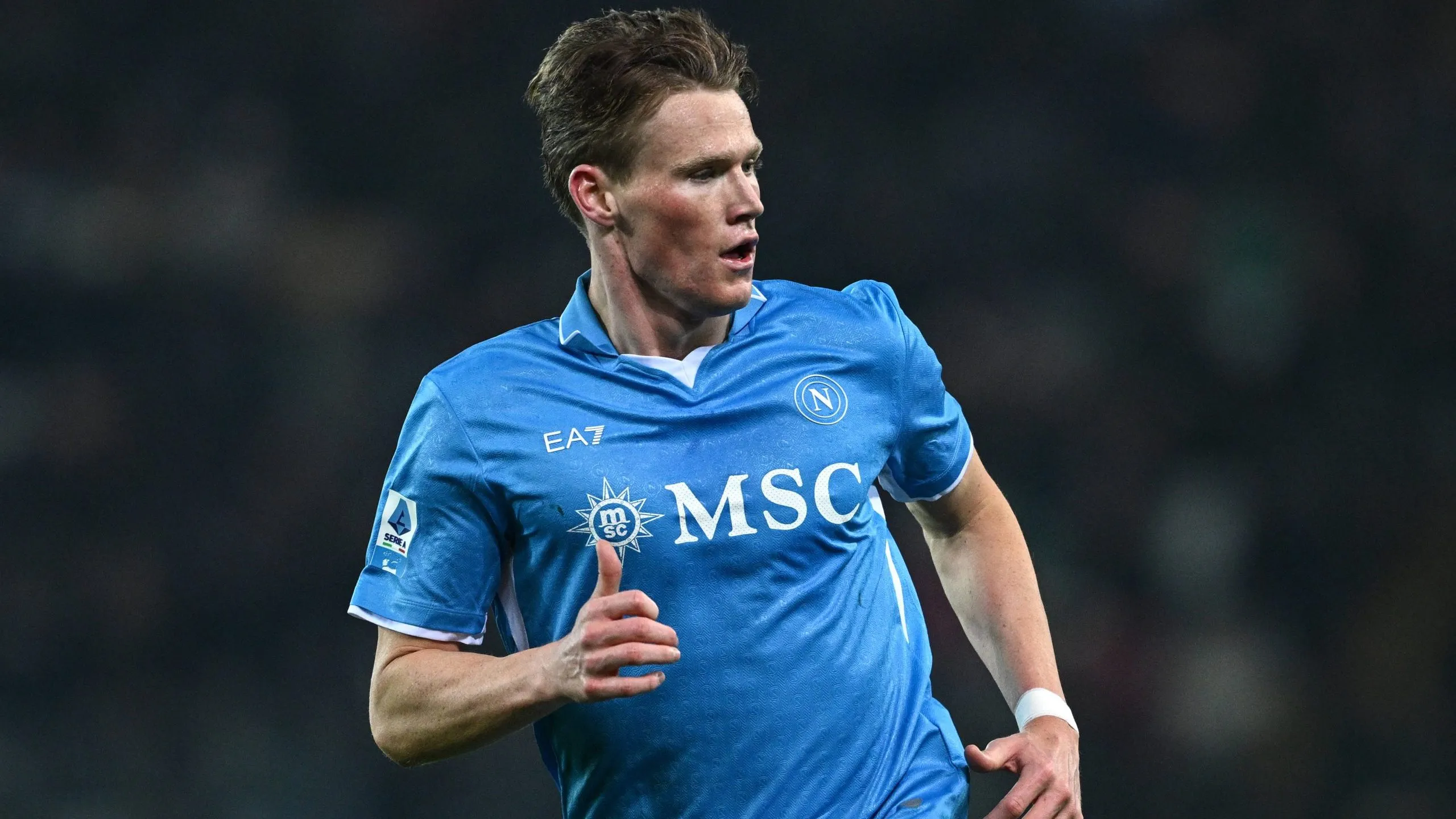 McTominay com a camisa do Napoli. Foto: IMAGO / Imagesport.