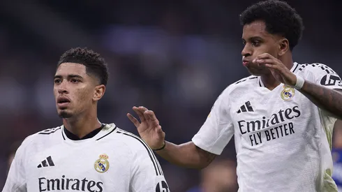 Bellingham e Rodrygo pelo Real Madrid. Foto: IMAGO / SOPA Images
