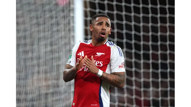 Gabriel Jesus, atacante do Arsenal (Photo by Alex Pantling/Getty Images)