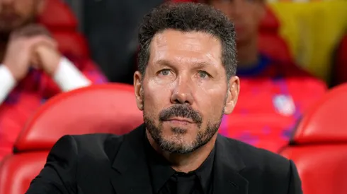 Diego Simeone no comando do Atlético de Madrid.