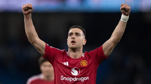 Diogo Dalot em jogo do Manchester United