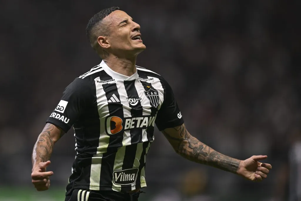 Guilherme Arana com a camisa do Atlético Mineiro. (Photo by Pedro Vilela/Getty Images)