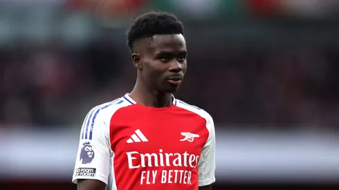 Saka é destaque do Arsenal -(Photo by Alex Pantling/Getty Images)