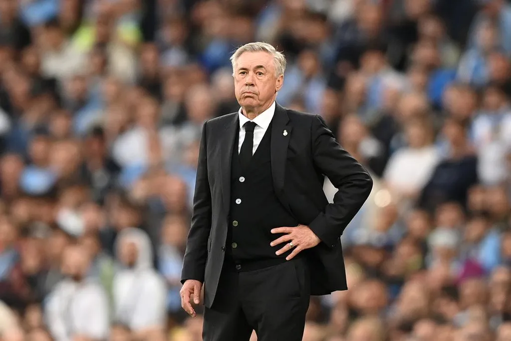 Carlo Ancelotti pelo Real Madrid. (Photo by Michael Regan/Getty Images)