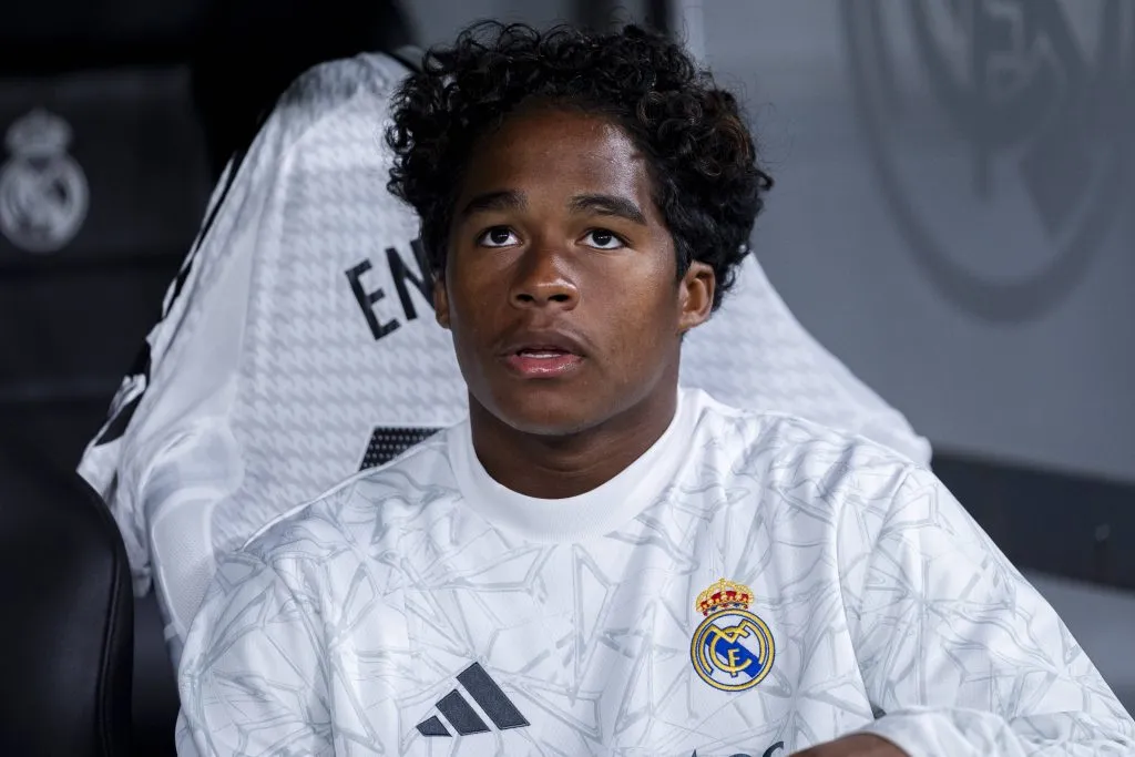 Endrick segue sem oportunidades no Real Madrid. Foto: IMAGO / Alberto Gardin.