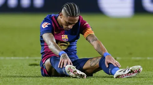 Raphinha, atacante do Barcelona lamenta derrota para o Atlético de Madrid – Foto: Imago