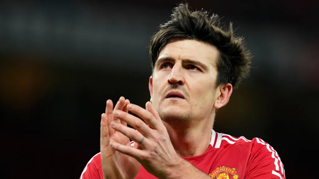 Harry Maguire em partia pelo Manchester United (Foto: IMAGO / Sportimage)
