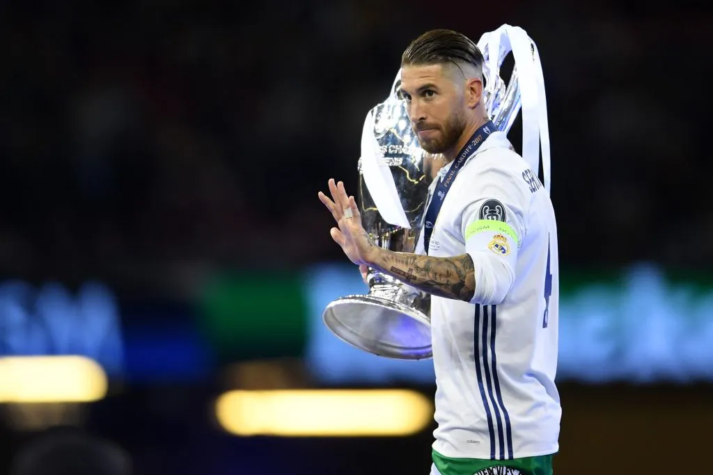 Sergio Ramos nos tempos de Real Madrid (Photo by Laurence Griffiths/Getty Images)