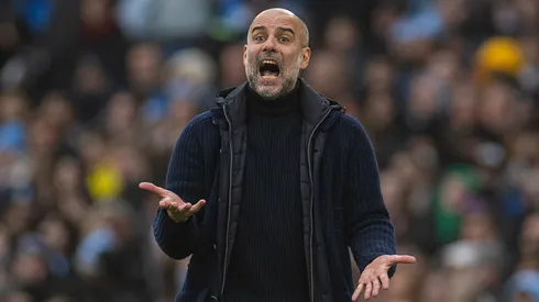 Pep Guardiola, treinador do Manchester City