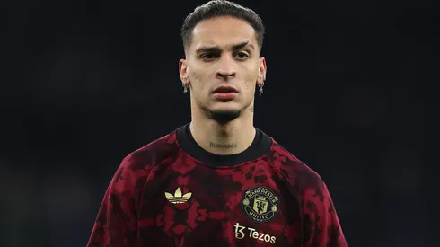 Anthony em preparação para jogar pelo Manchester United.