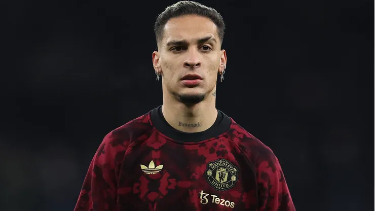 Anthony em preparação para jogar pelo Manchester United.
