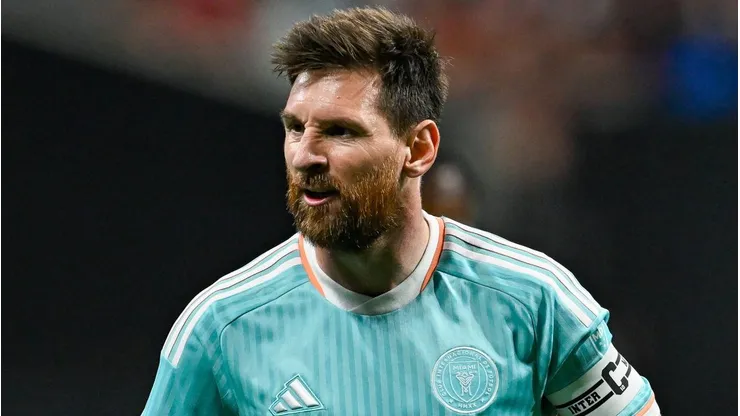 Lionel Messi com a camisa do Inter Miami.
