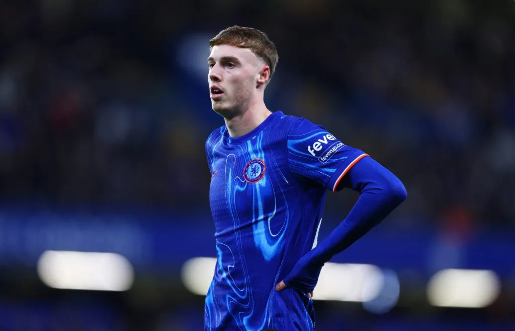 Cole Palmer lamenta derrota dos Blues. (Photo by Clive Rose/Getty Images)