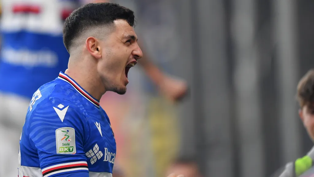 Agustín Álvarez em partida da Sampdoria contra o Brescia (Foto: IMAGO / LaPresse)