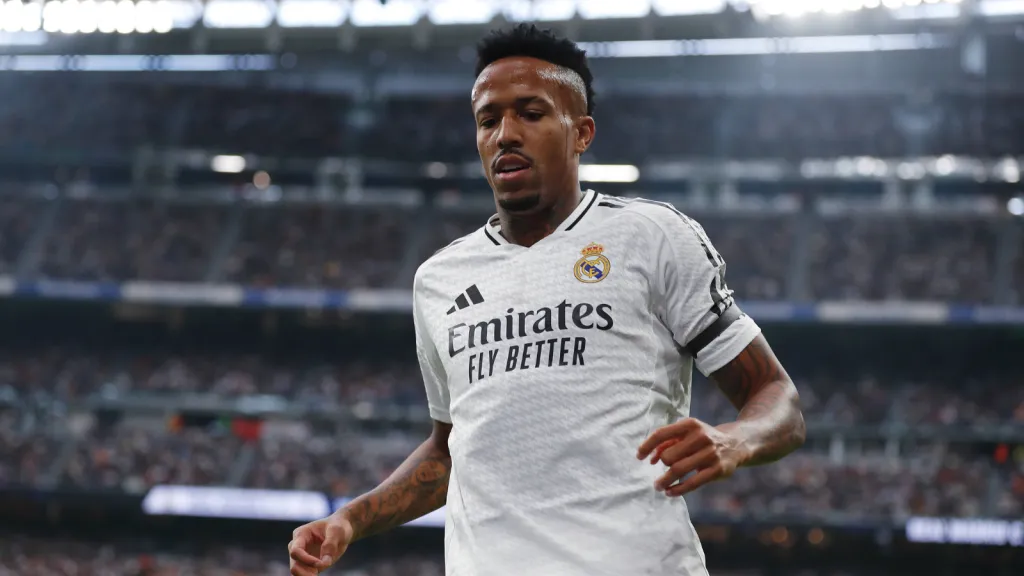 Éder Militão em partida pelo Real Madrid (foto: IMAGO / AFLOSPORT)