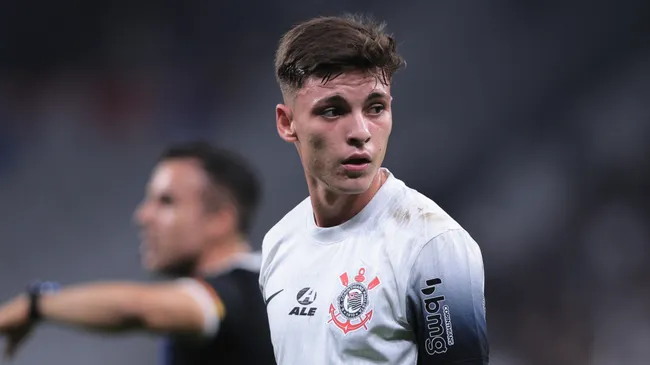 Breno Bidon jogador do Corinthians durante partida contra o Fortaleza (Foto: Ettore Chiereguini/AGIF)