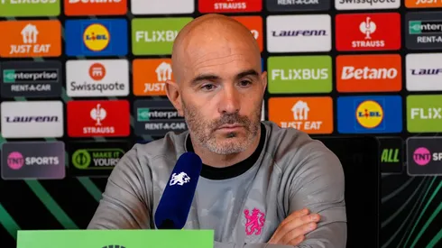 Enzo Maresca em coletiva pelo Chelsea